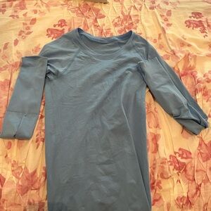 lululemon athletica Blue Long Sleeve Tee